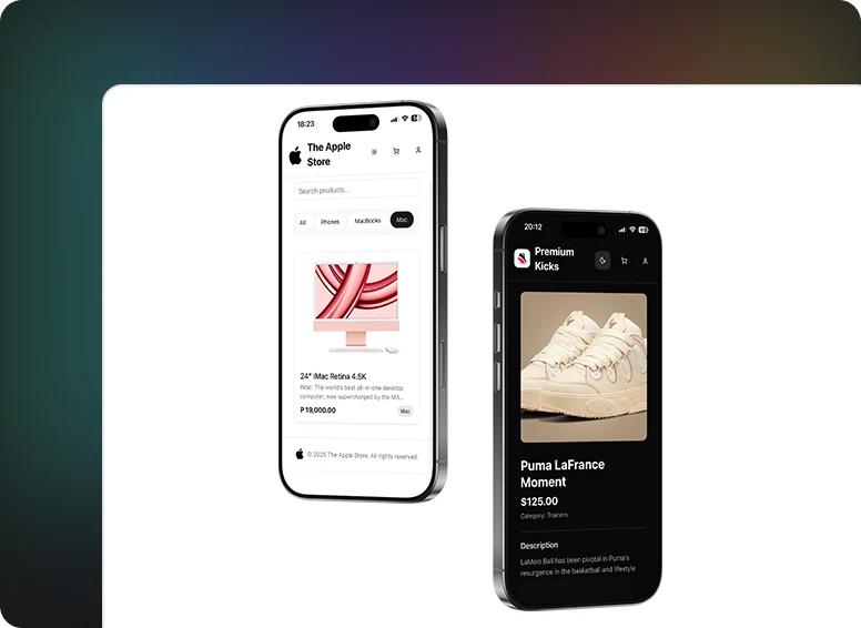 Snaply shop shown on various devices